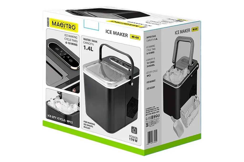 Льодогенератор пальчиковий пустотілий для дому побутовий Maestro MR-820 170Вт на 1.4 літра - фото 6