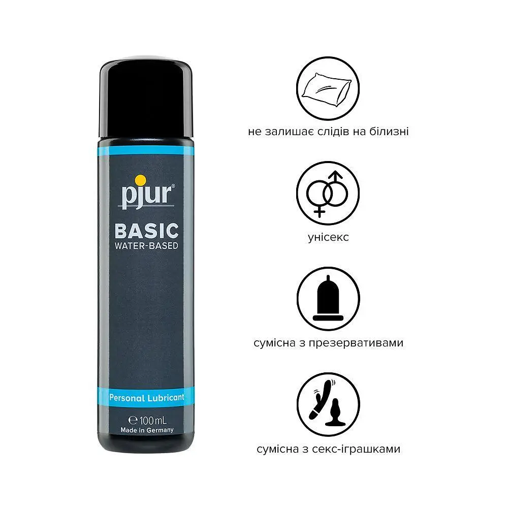 Лубрикант на водній основі Pjur Basic Waterbased – Натуральне Зволоження для Інтимних Моментів - фото 3