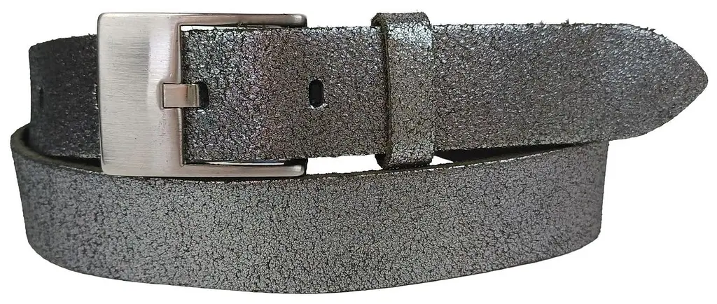 Жіночий шкіряний ремінь Bazlen RMT246 2,8 см 101 см Сріблястий - фото 4