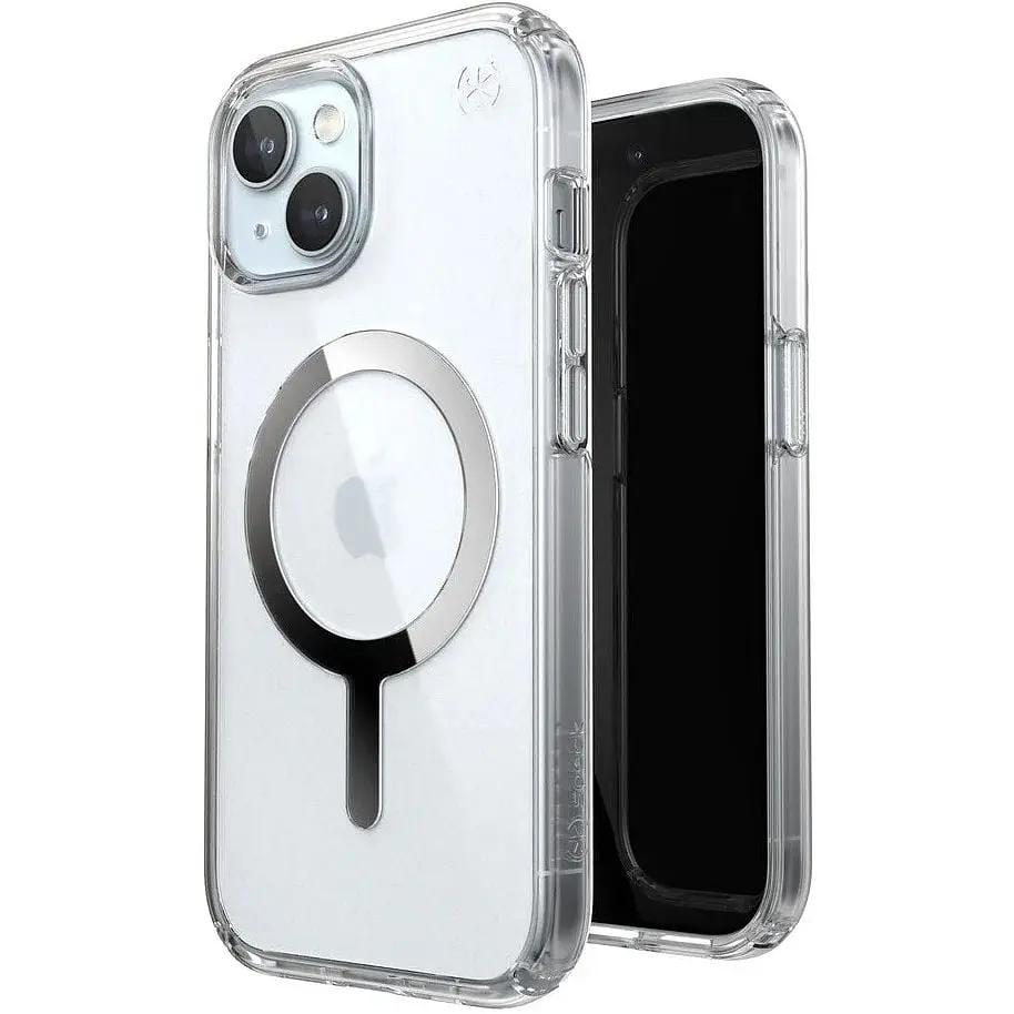 Противоударный чехол прозрачный для iPhone 13 / 14 / 15 Speck Presidio Clear Case MagSafe  (150553-3240) - фото 9
