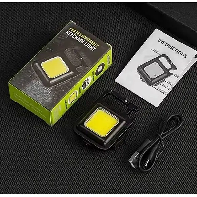 Кемпінговий LED ручний ліхтар-брелок з відкривачкою та магнітом на акумуляторі - фото 6