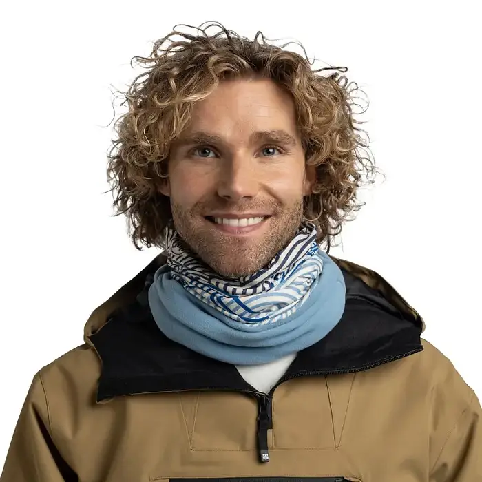 Шарф-труба Buff Polar Multifunctional Neckwear, Sakry Lake Blue Белый-Голубой - фото 2