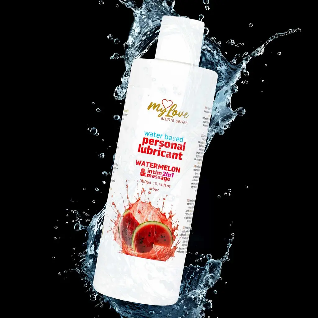Лубрикант MyLove Aroma Series IntimMassage 2in1 Watermelon, 300 мл - фото 6