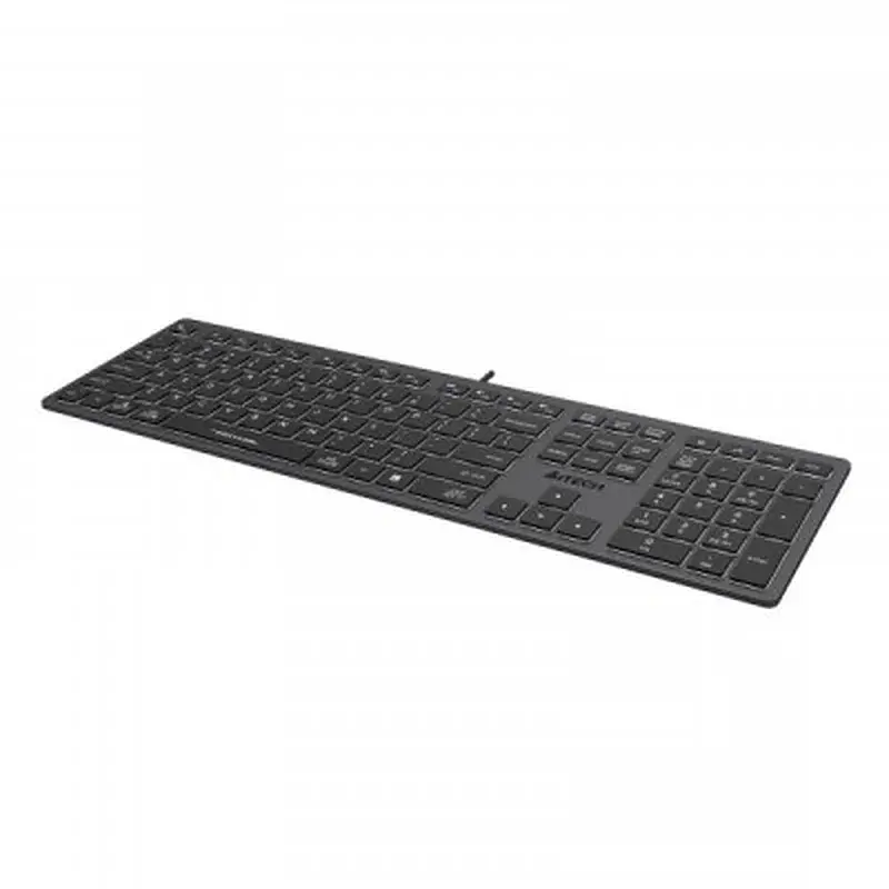 Клавіатура A4Tech FX60H USB Grey White backlit (4711421976343) - фото 3