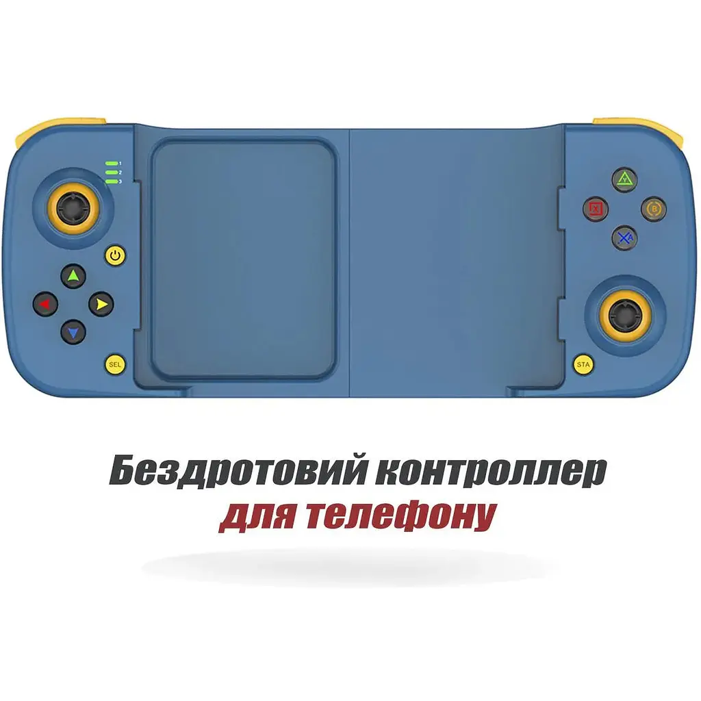 Джойстик блютуз геймпад беспроводной игровой контроллер для iOS Android синий - фото 2