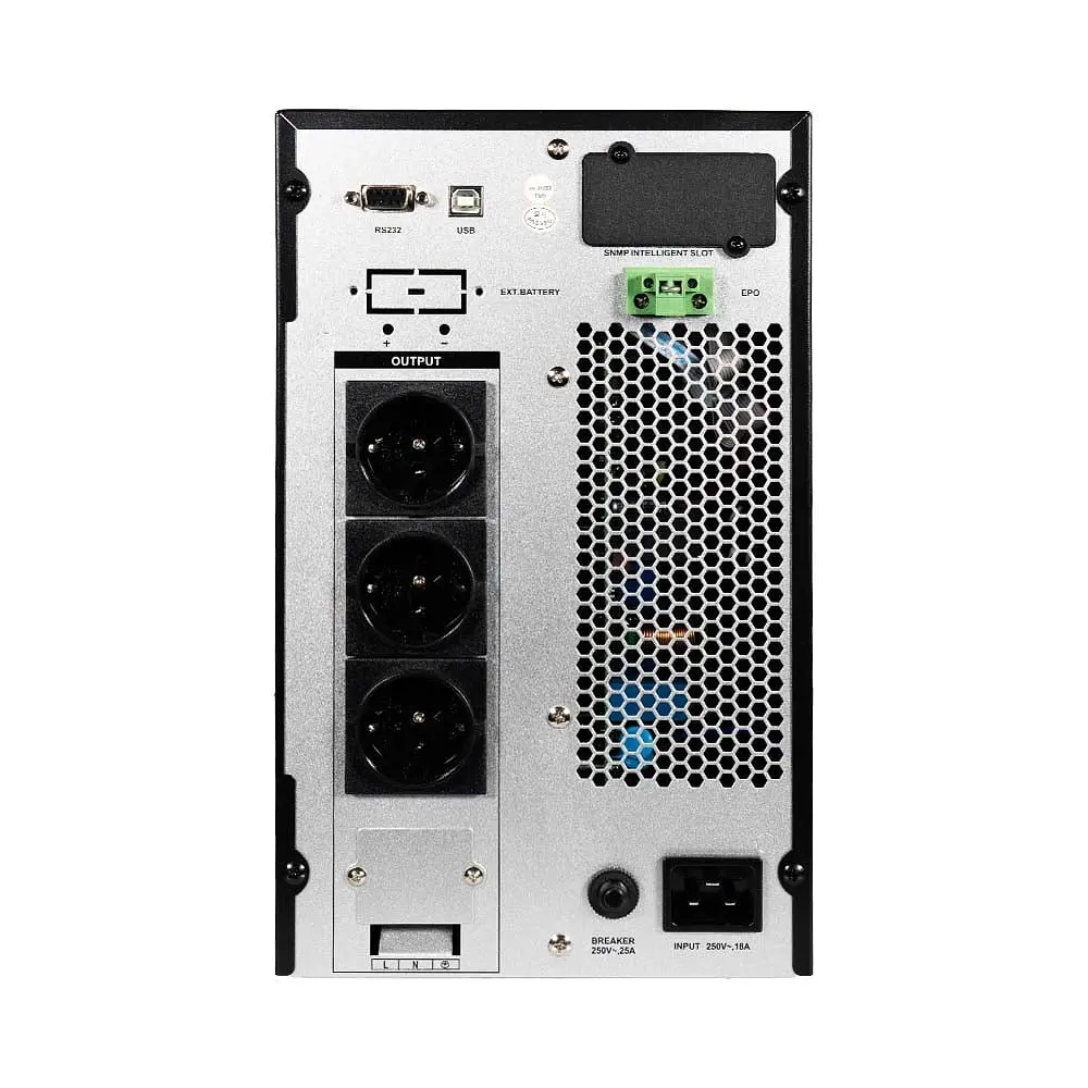 Джерело безперебійного живлення Kraft KRF-T3000VA/3000W(LCD) Pro Online UPS з вбудованими акумуляторними батареями (42-00107) - фото 5
