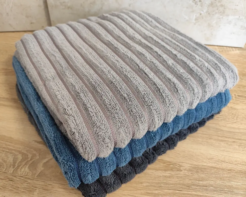 Набір махрових турецьких рушників Zeron 3 штуки 70х140 Microcotton Dalgali Desen - фото 3