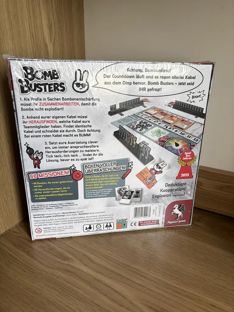 Кооперативна настільна гра Bomb Busters від Pegasus Spiele для дорослих дітей компанії Бомбастери німецькою мовою (SKU-163) - фото 9