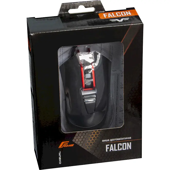 Миша Frime Falcon USB Black (FMC1980) - фото 8
