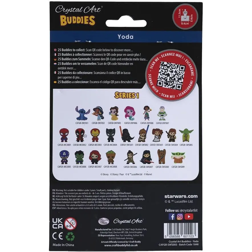 Набір для творчості Crystal Art Йода (CAFGR-SWS005) - фото 7