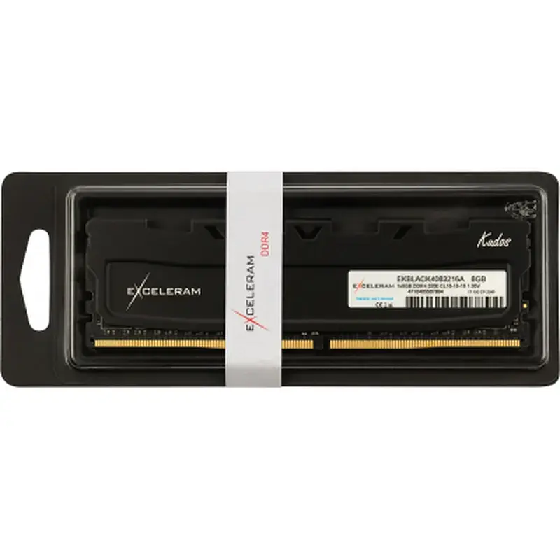 Модуль пам'яті для комп'ютера DDR4 8GB 3200 MHz Kudos Black eXceleram (EKBLACK4083216A) - фото 3