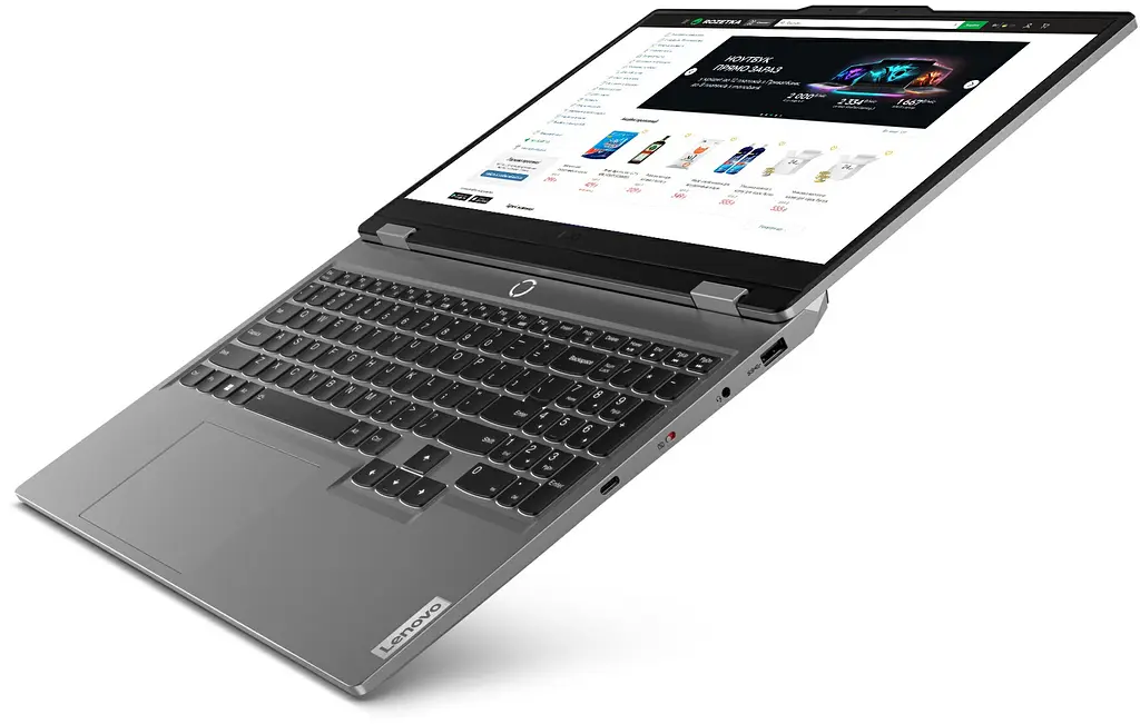 Ноутбук Lenovo LOQ 15IAX9 (83GS008FRA) Luna Grey 15.6"мі5-12450HX 16/1ТБ RTX 4050 - фото 7