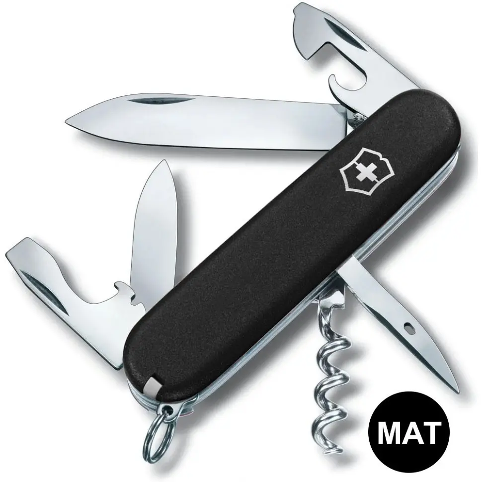 Ніж Victorinox Spartan Mat 91мм 12функ чорн.мат штоп - фото 2