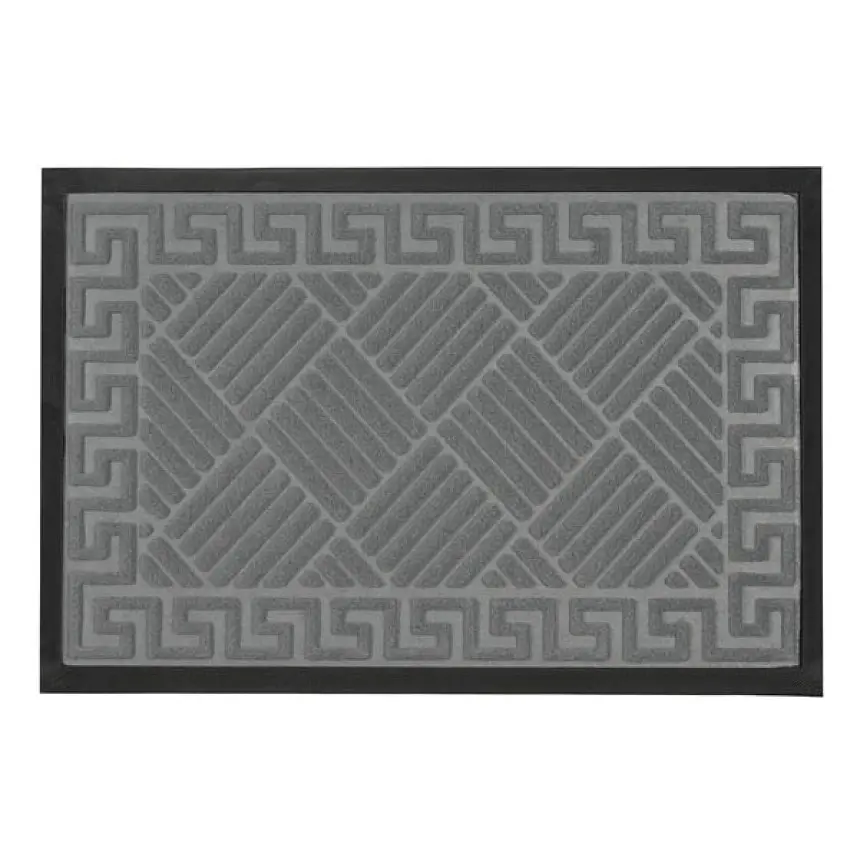 Килимок придверний Eco Fabric Смужки з кромкою сірий 40 х 60 см (4060-112) - фото 3