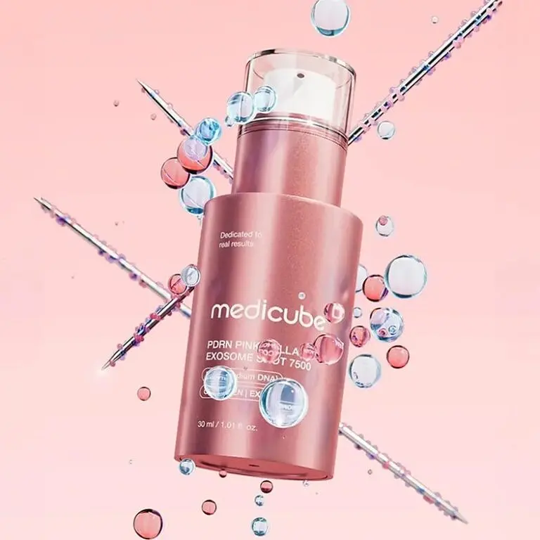 Сыворотка с полинуклеотидами, коллагеном и экзосомами PDRN Pink Collagen Exosome Shot 7500 Medicube 30 мл - фото 2
