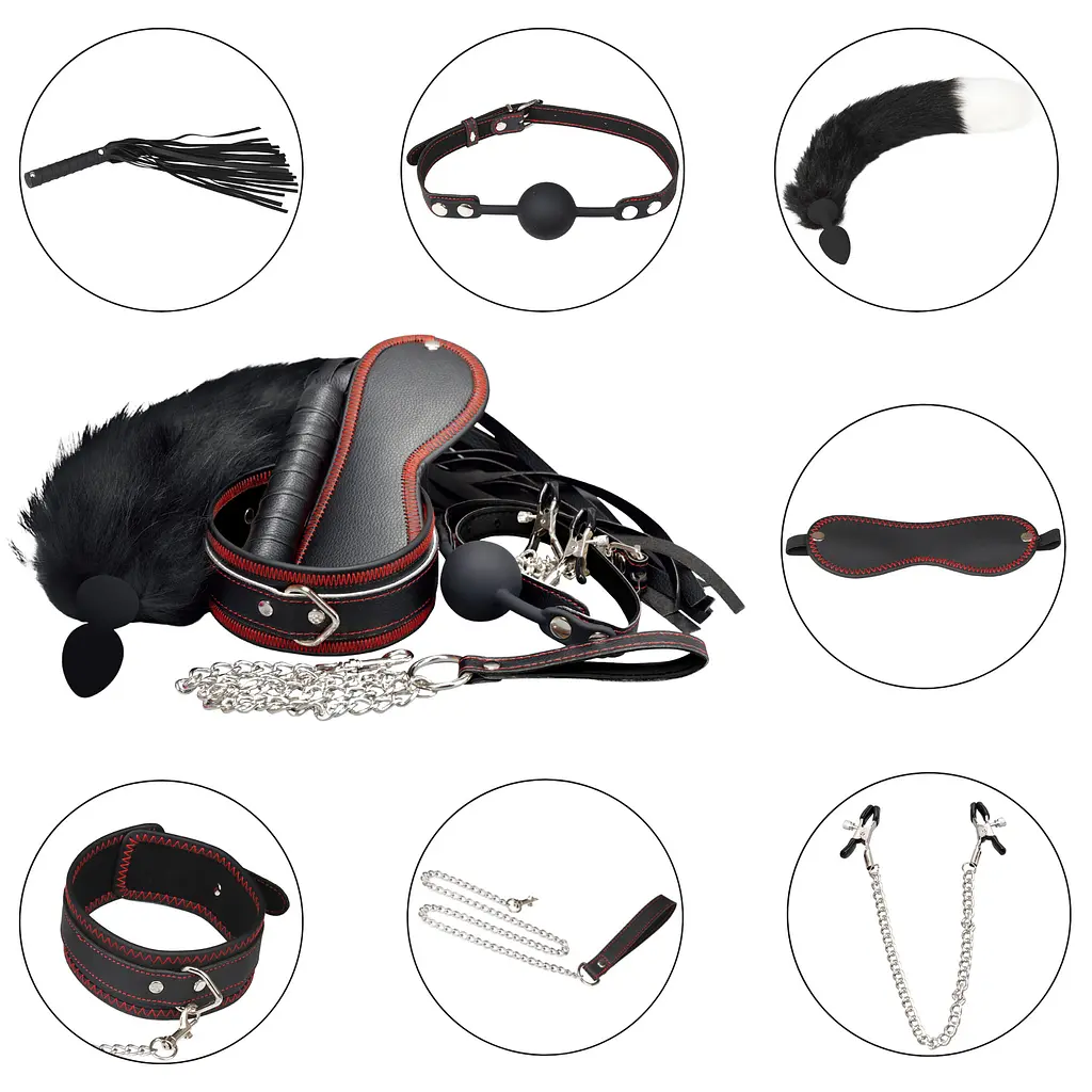 Набір БДСМ - Erospace Wild Play BDSM Set 7 pcs C8 - фото 8