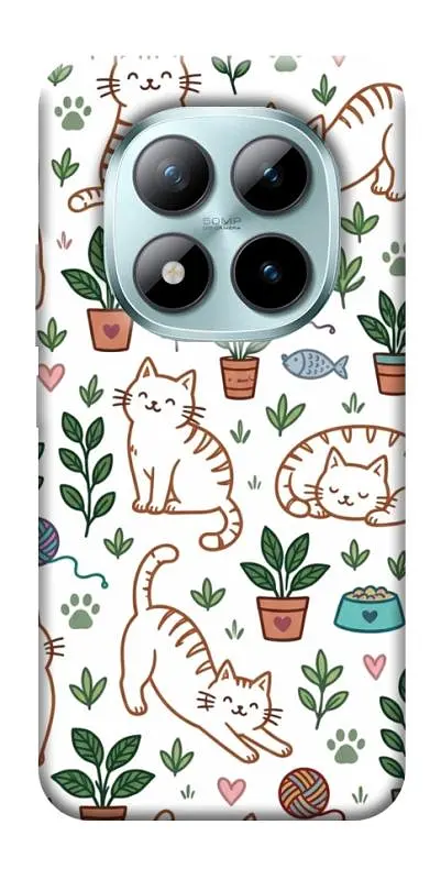 TPU чохол Demsky Cats pattern для Xiaomi Redmi Note 15 Pro 5G
