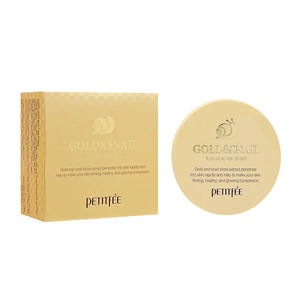 Гідрогелеві патчі для очей Золото-Равлик Gold/Snail Hydrogel Eye Patch Petitfee & Koelf 60 шт - фото 2
