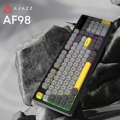 Клавіатура Ajazz AF98 USB UA Black/Grey/Yellow (AF98-BGY) - фото 6