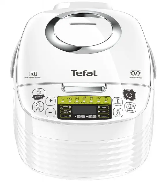 Мультиварка Spherical, 750Вт, чаша-5л, електронне керув., пластик, білий Tefal kuh0015021