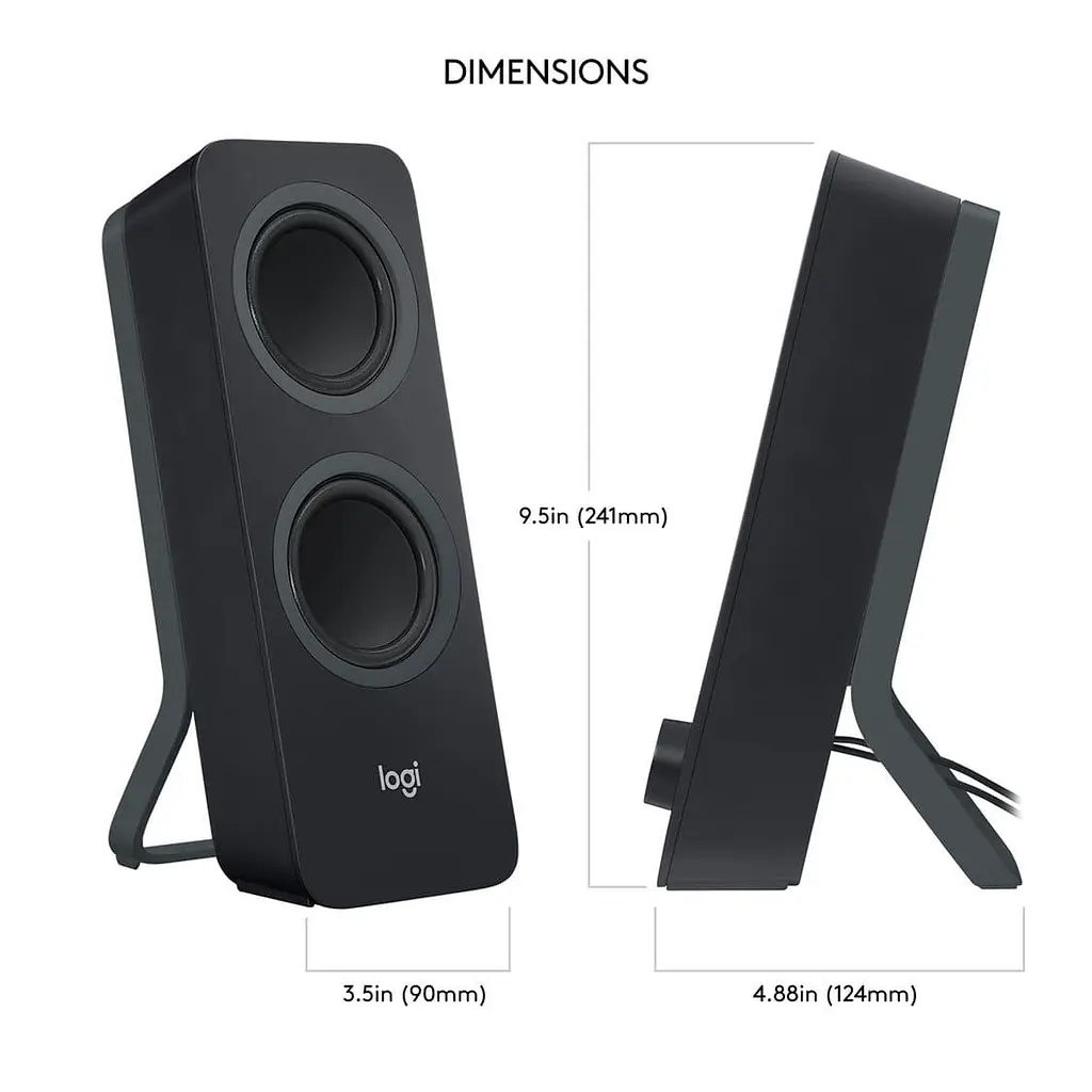 Акустическая система Logitech 2.0 Z207 Black (980-001295) - фото 4