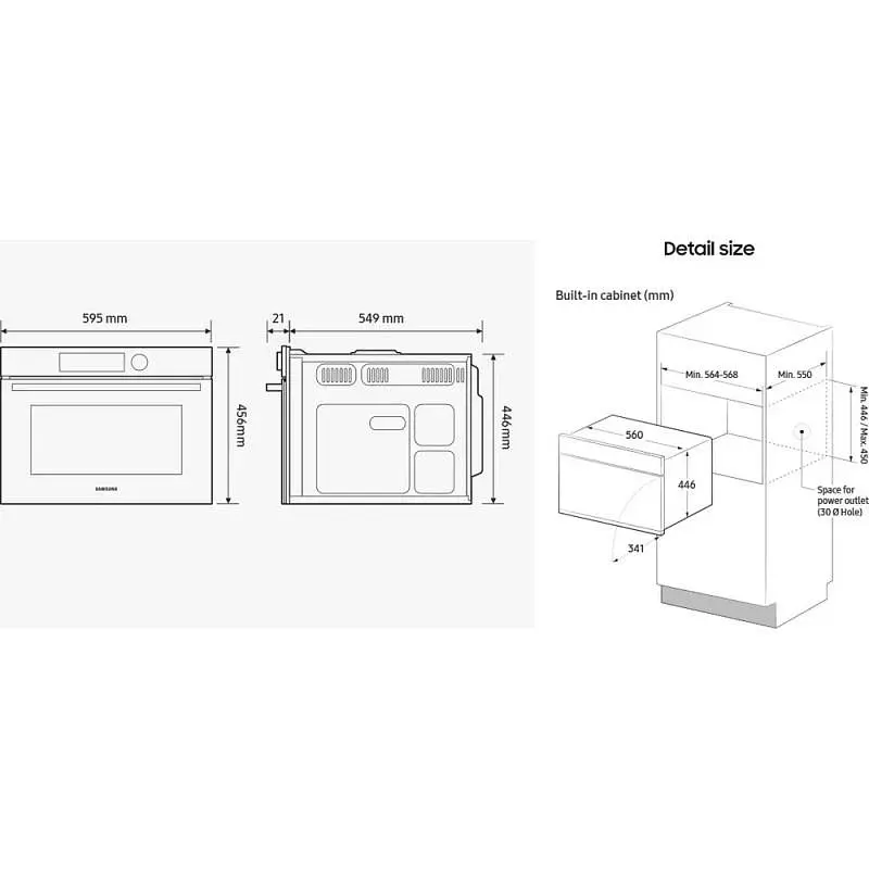 Духова шафа Samsung NQ5B4353FBK/WT - фото 10