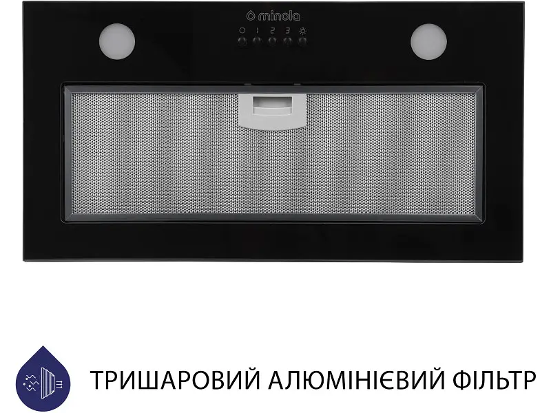 Витяжка Minola HBI 52621 BL GLASS 700 LED - фото 2