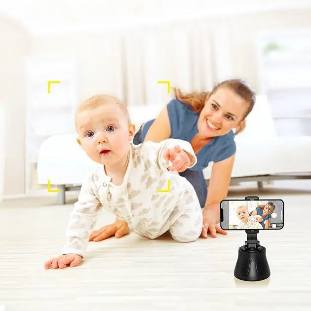 Смарт штатив Baseus 360°AI Following Shot Tripod Head SUYT-B02 Black - фото 2