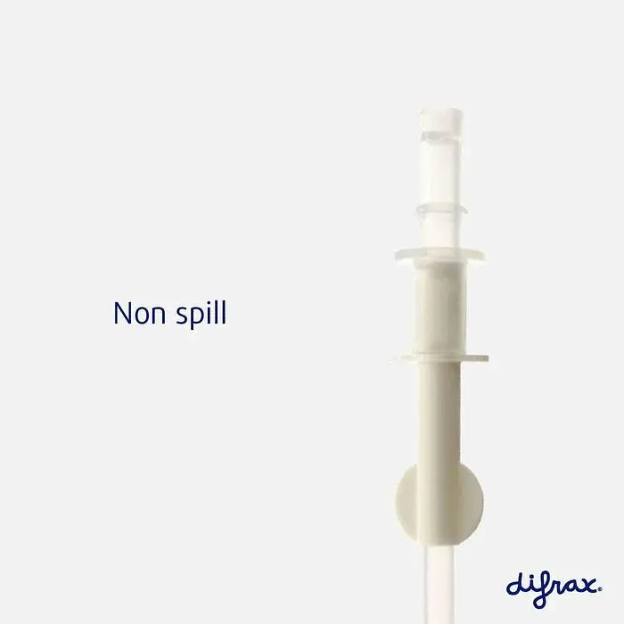 Чашка-непроливайка с силиконовой соломинкой Difrax Non-Spill 250 мл Clay (1010 Clay) - фото 2