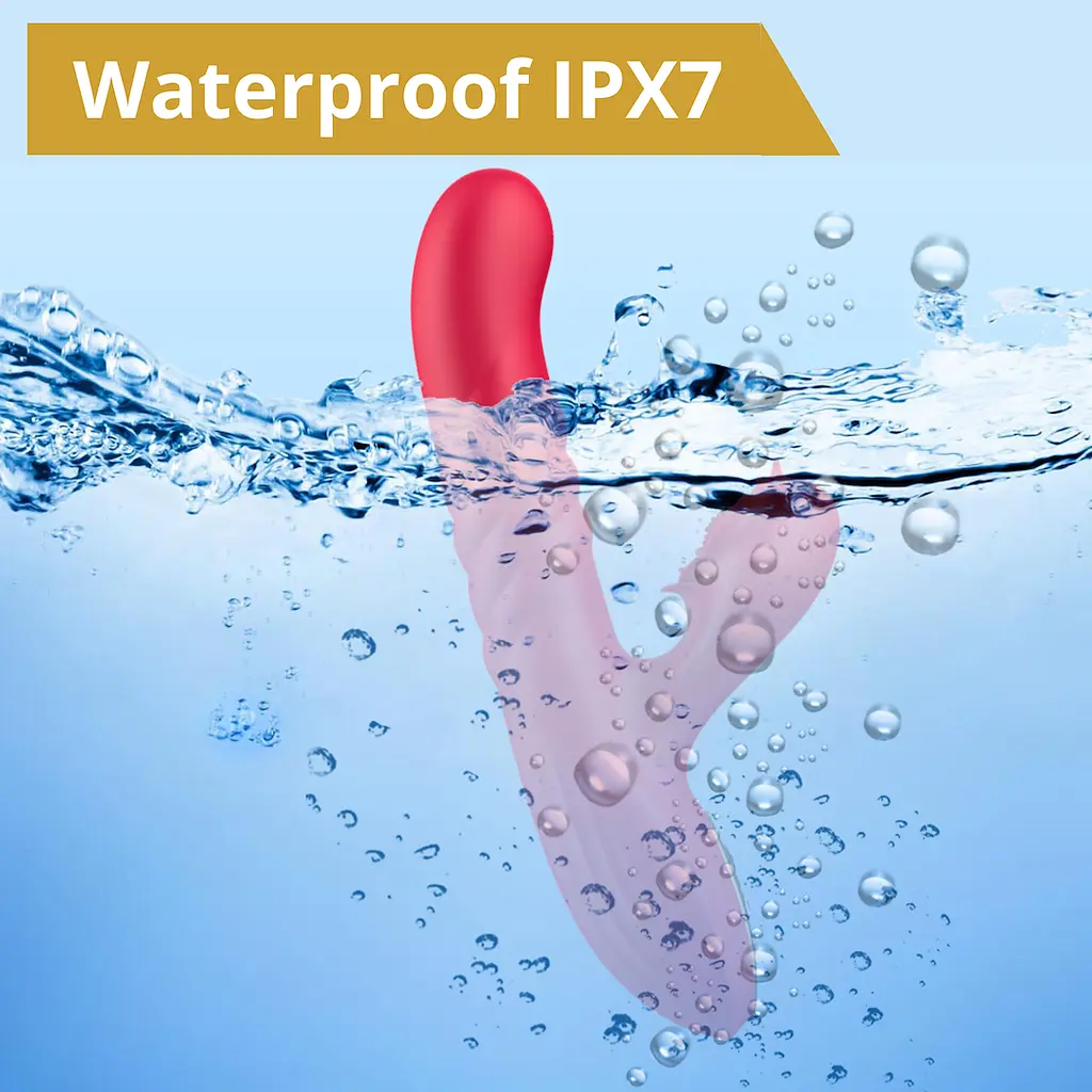 Вібратор-кролик Erospace Sweet Play A2 23 см червоний - фото 10