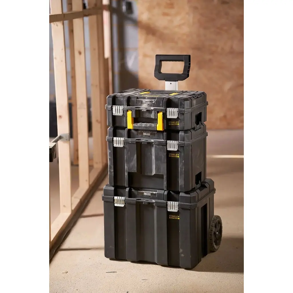 Ящик для инструмента модульный Stanley FatMax Pro-stack 3 секции на колесах (FMST75753-9) - фото 3