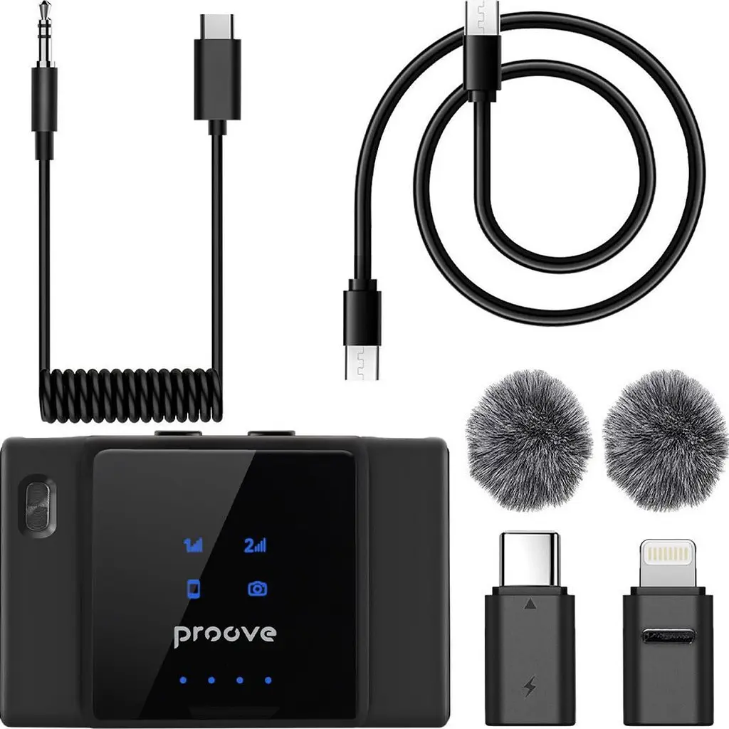 Микрофонная радиосистема Proove ToneLine USB-C Black (PTWM00000201) [158950] - фото 6