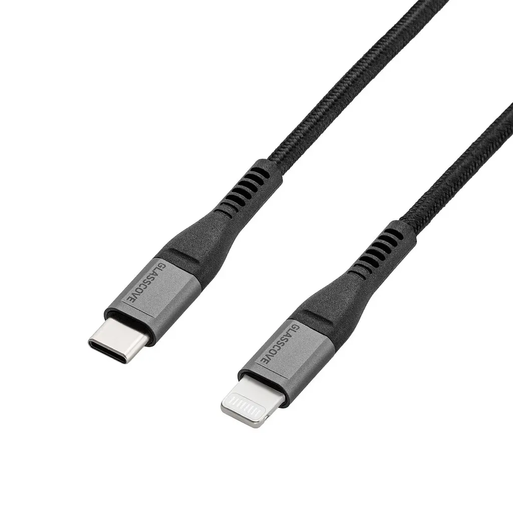 Кабель BRAID2 Type-C - Lightning 30w 1.2m (GB-CL13BK) Чорний - фото 3