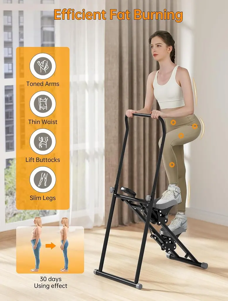 Посилений степпер зі сталі для тренувань вдома чорний ∙ Домашній кардіостеппер для ніг та сідниць - фото 6