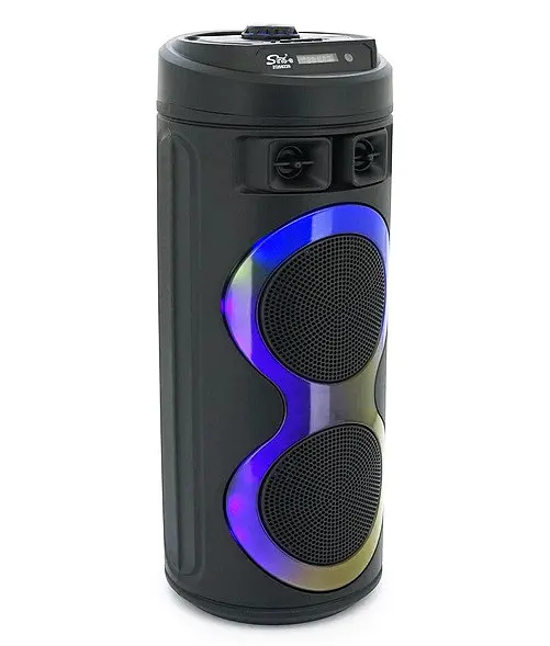 Переносная колонка караоке ZQS-6220 Bluetooth акустическая система с микрофоном и подсветкой 20 Вт USB Черный - фото 7