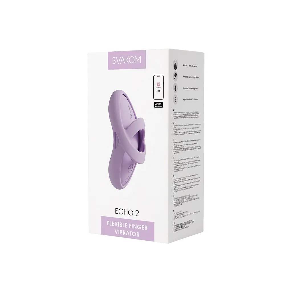Кліторальний вібратор Svakom Echo 2 Pink Lilac SVAKOM SX2449 100820 - фото 12
