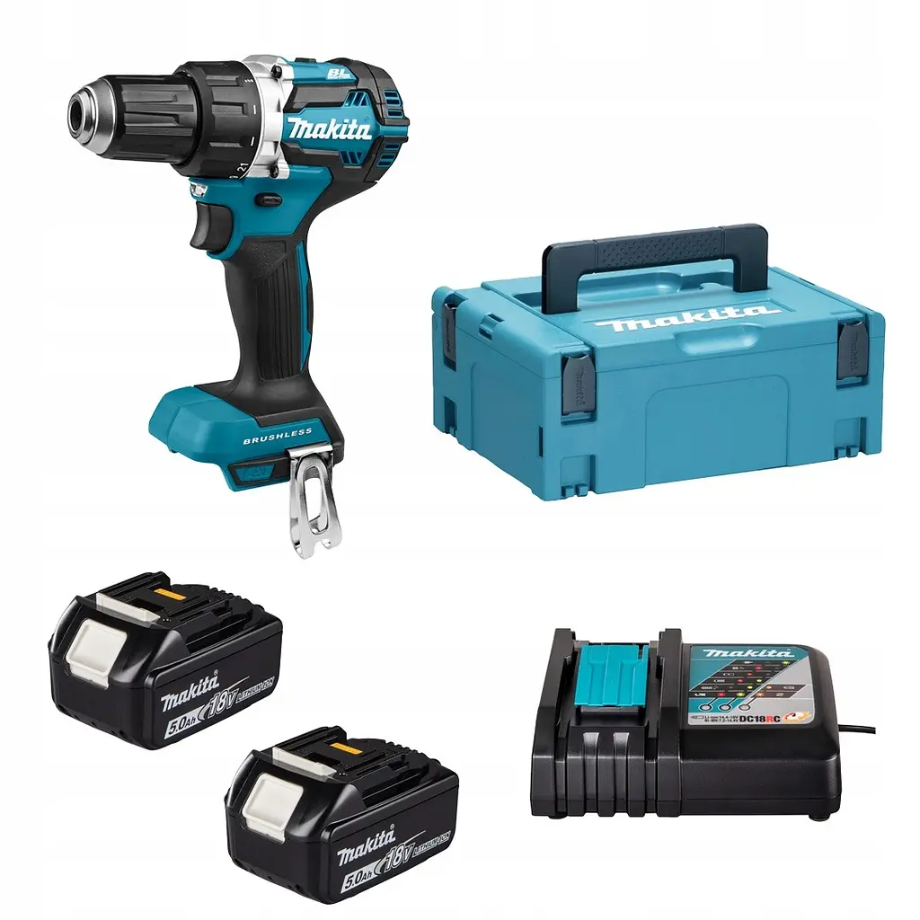 Шурупокрут-дриль акумуляторний Makita DDF484RTJ (54 Нм, 1.5-13 мм, BL, LXT)