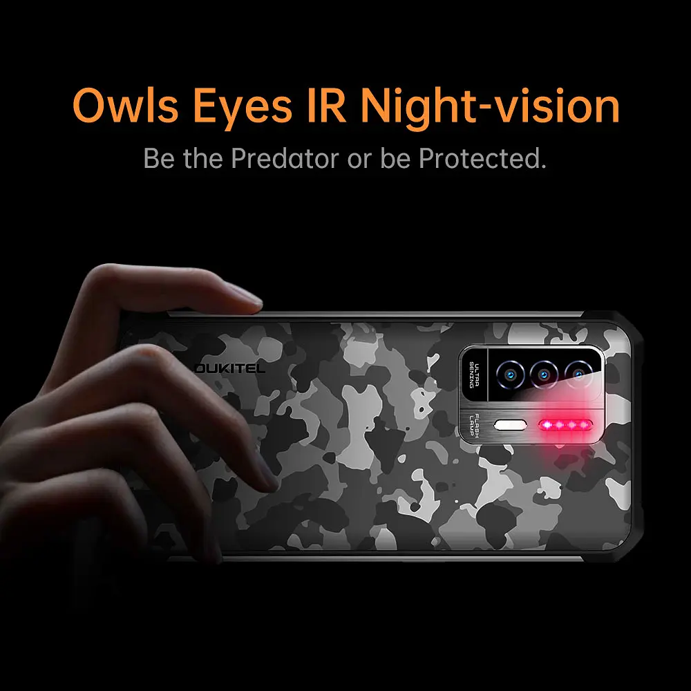 Смартфон Oulitel WP27 68"FHD+ /12 ГБ+256 ГБ/ G99 /8500 мАч /64+16 Мп/ IP69K /NFC CAMO - фото 8