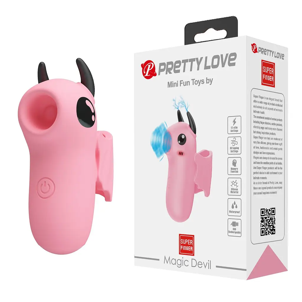 Вакуумный стимулятор клитора Pretty Love Magic Devil розовый - фото 2