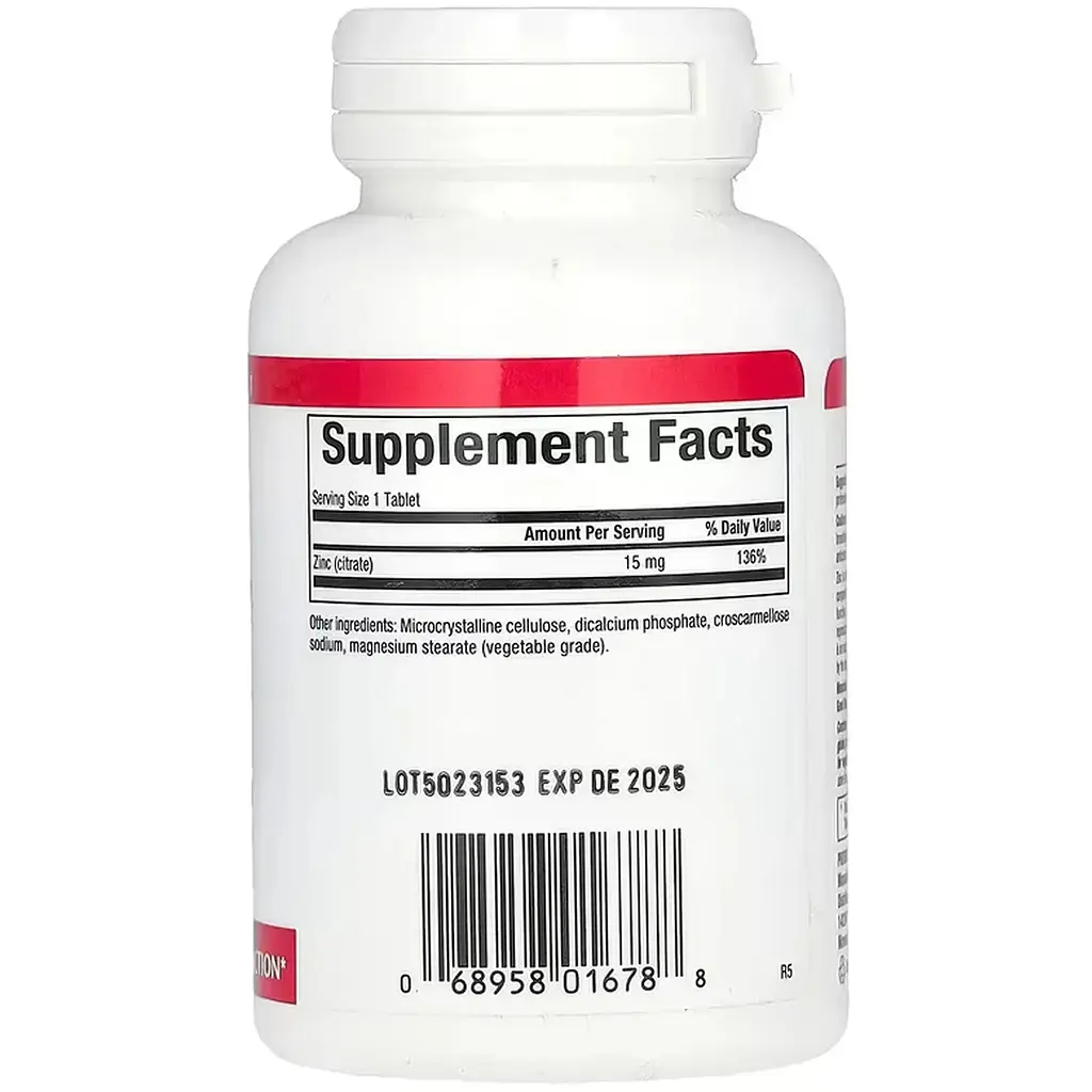 Дієтична добавка Natural Factors Zinc Citrate 15 мг 30 таблеток - фото 2