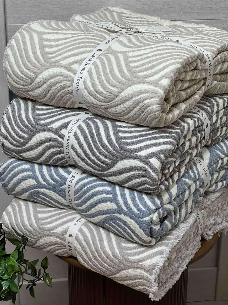 Плед двосторонній мусліновий євро L&M Home Textiles 20289 200х220 см світло-сірий - фото 6
