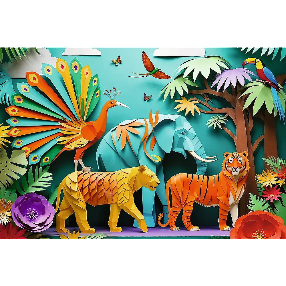 Пазл Джунглі орігами - 160 шт. TREFL 40051 - фото 2
