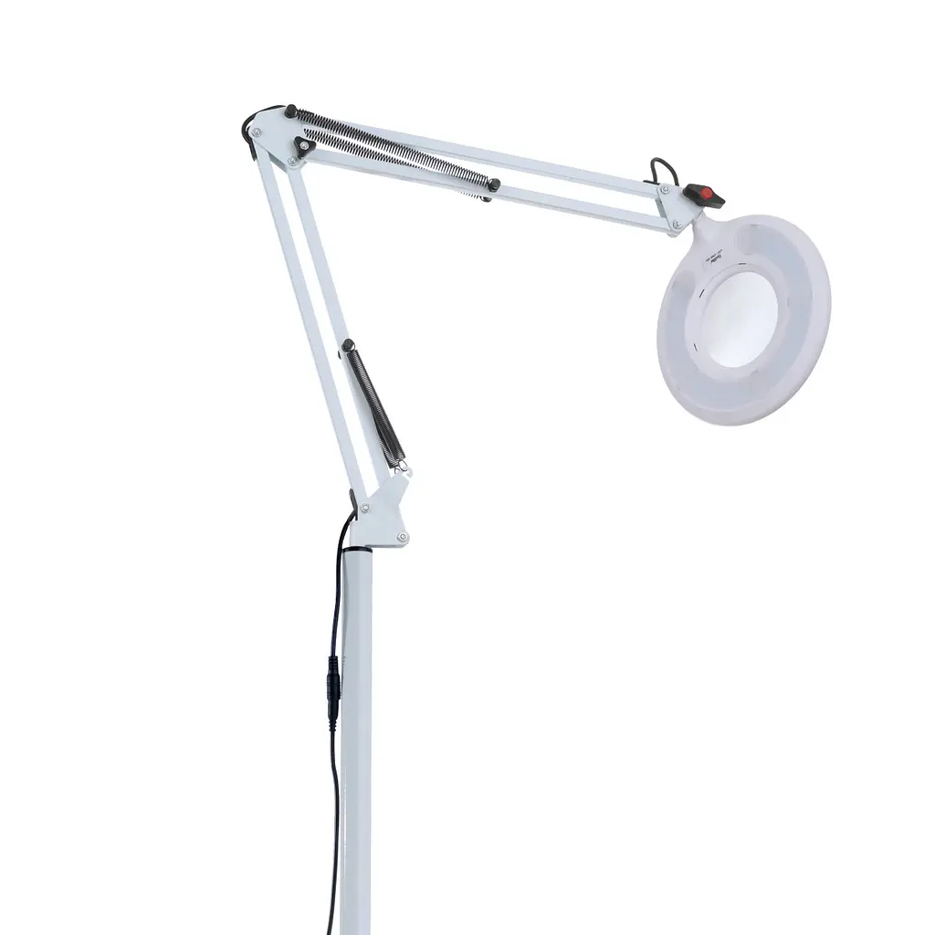 Напольная лампа лупа для косметологов и маникюра LED 8W WH (SL-111F) - фото 6