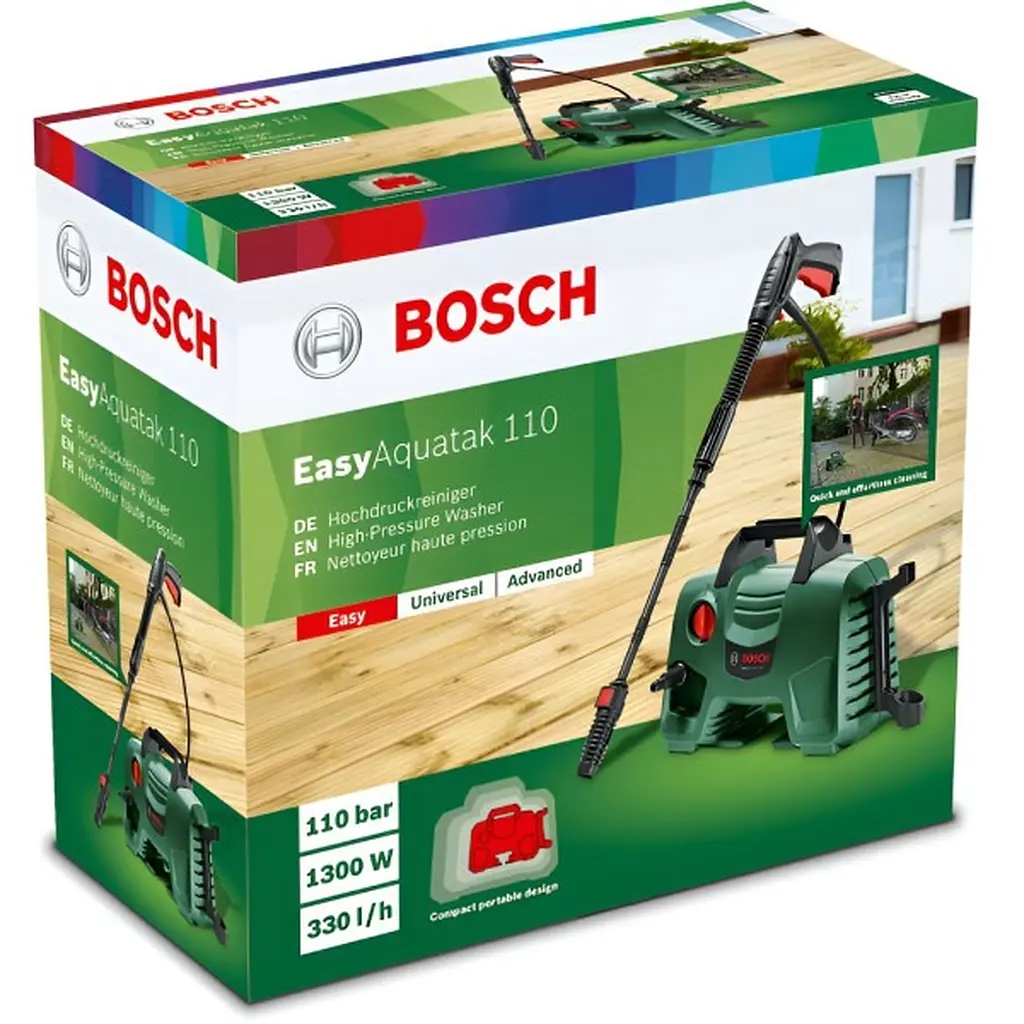 Мінімийка високого тиску Bosch EasyAquatak 110 1300 Вт 110 бар 330 л/год шланг 3 м (0.600.8A7.F00) - фото 5
