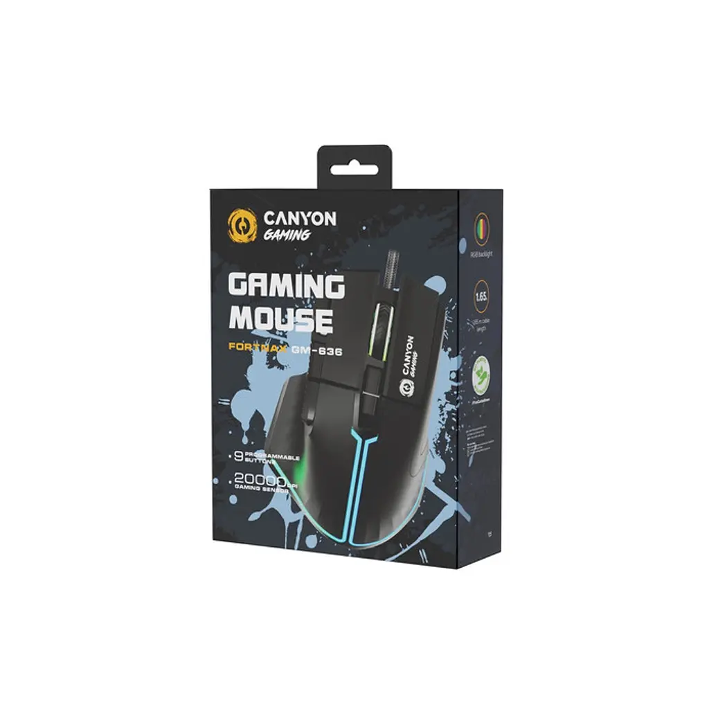 Мишка Canyon Fortnax GM-636 RGB USB Black (CND-SGM636B) - фото 6