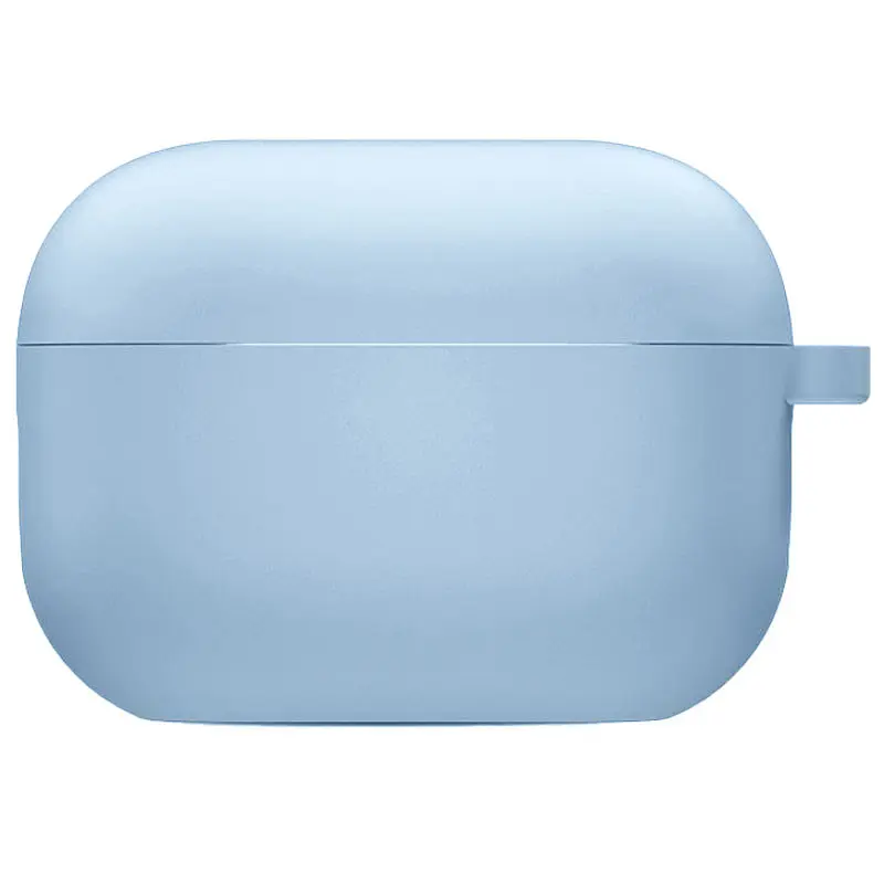Силиконовый футляр с микрофиброй для наушников Airpods 3 Голубой / Lilac Blue - фото 2