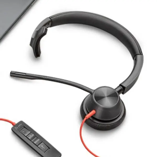 Гарнитура Poly компьютерная моно On-ear Blackwire 3310-M USB-A USB-C однонаправленный Microsoft Teams черный (8X216AA) - фото 2