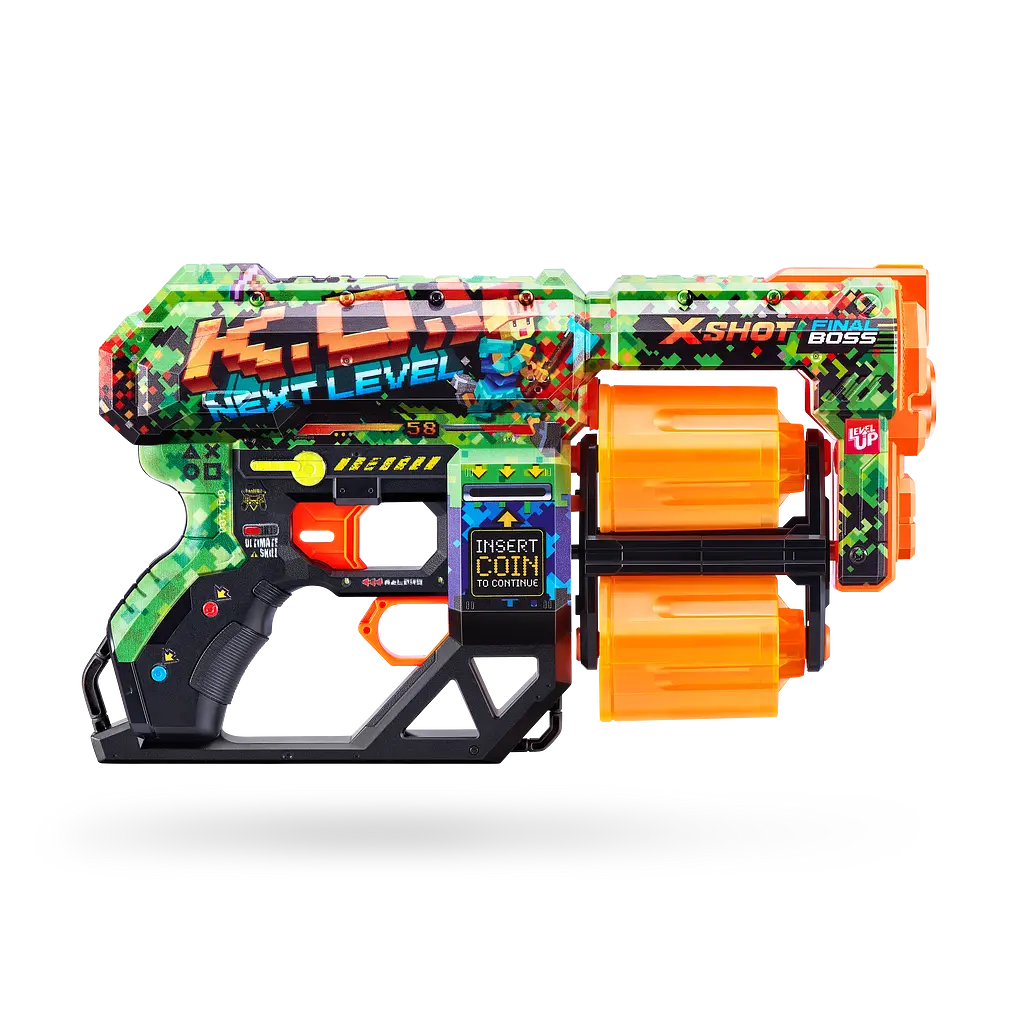 Швидкострільний бластер Zuru X-Shot Skins Dread К.О., 12 патронів (36517B) - фото 2