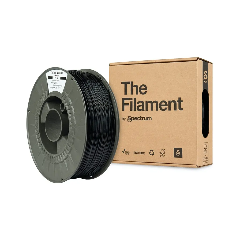 Пластик для 3D-принтера The Filament PLA 1.75 мм 1 кг MIDNIGHT BLACK (TF-24000) - фото 3