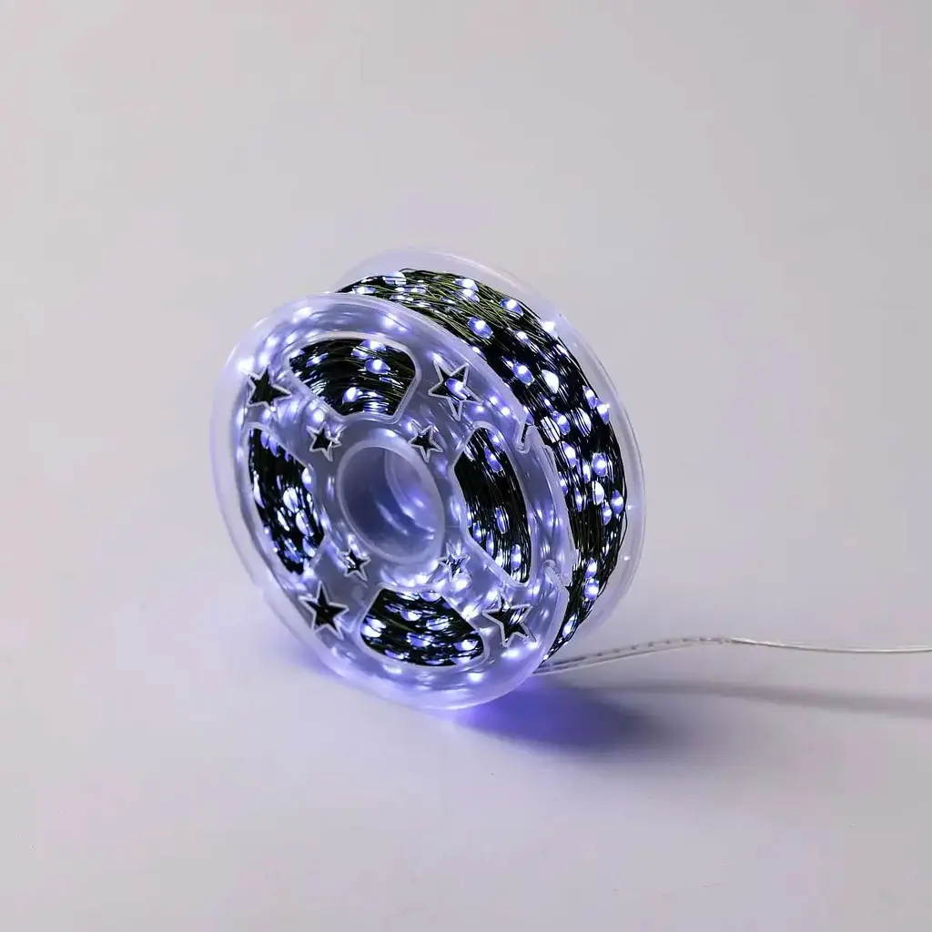 Гірлянда Роса GarlandoPro нитка GarlandoPro 1000 LED довжина 100 м з пультом від мережі зелена, білий (1000L100MGW) - фото 11